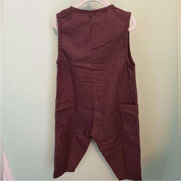 ZARA WAFFLE LONG JUMPSUIT - Picture 11 of 12